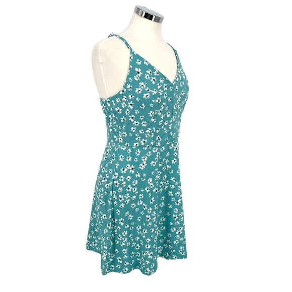 Market & Spruce Floral Painted Daisy Strappy Dress Blue Size Large NWT - Picture 4 of 11